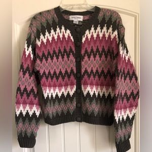 VITAGE CASUAL CORNER CARDIGAN SWEATER